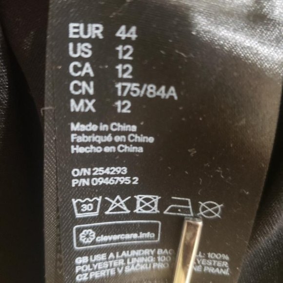 H&M Tulle Mesh Polka Dot 2 Tier A-Line Knee Length Skirt Side Zip - Size 12. - Picture 7 of 7